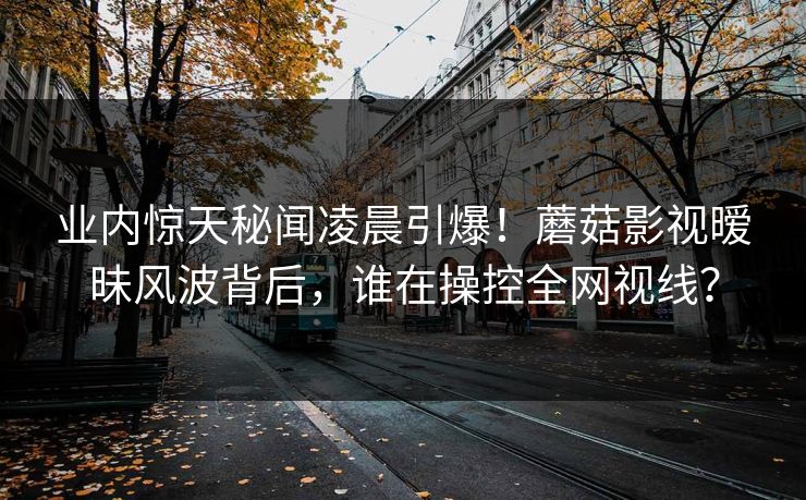 业内惊天秘闻凌晨引爆！蘑菇影视暧昧风波背后，谁在操控全网视线？
