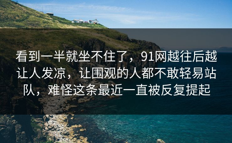 看到一半就坐不住了，91网越往后越让人发凉，让围观的人都不敢轻易站队，难怪这条最近一直被反复提起